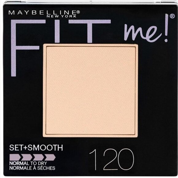 2 NEW Maybelline Fit Me Matte Poreless Powder Makeup 120 Classic Ivory (Yes Two) - Picture 2 of 2